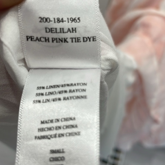 Rails Delilah Peach Pink Tie Dye Dress - Picture 11 of 12